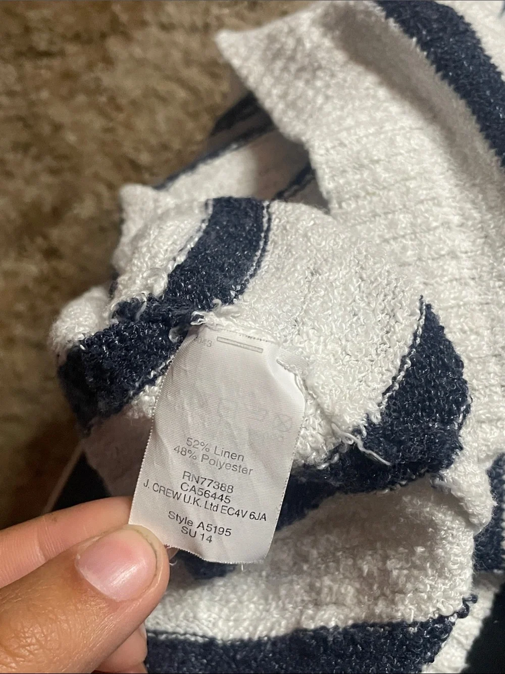 J.Crew Woman’s Stripe‎ Shirt Size Small